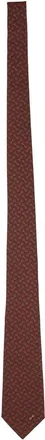 Gucci Silk Jacquard Tie With Clamps-Uomo