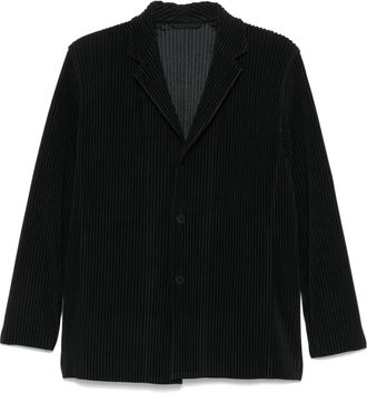 Homme Pliss&eacute; Issey Miyake pliss&eacute; blazer - Black
