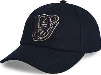 Valentino Garavani VG Signature Embroidered Adjustable Baseball Cap in Navy/Beige at Nordstrom, Size 59