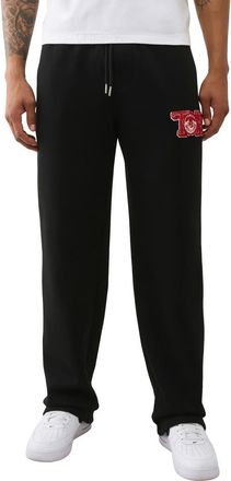 True Religion World Tour Champs Sweatpants in Jet Black at Nordstrom, Size Xxx-Large