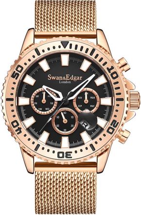 Swan & Edgar Master Automatic Black Dial Mens Watch SE01402