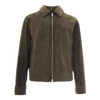 HUGO BOSS Jassen, Heren, Groen, XL, Leather Jassen