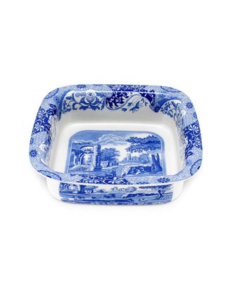 Spode Blue Italian 10In Square Dish