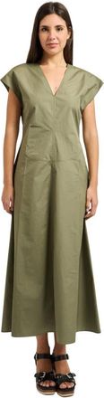 Pennyblack Midi Poplin Jurk - Dames - Maxi kleedjes - Groen - M - Kleedjes