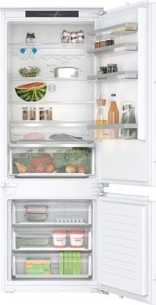 Bosch Serie 4, Combinaci&oacute;n Frigor&iacute;fico-congelador Empotrable Con Congelador Inferior, 193,5 X 70,8 Cm, Bisagra Plana, Kbn96vfe0