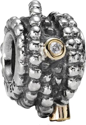 Pandora Sterling Silver with 14K Gold Entangled Beauty Bead with Diamonds - 790277D