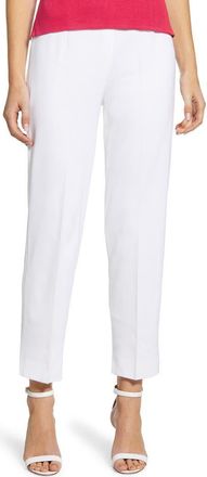 Ming Wang Knit Ankle Pants in White at Nordstrom, Size X-Small