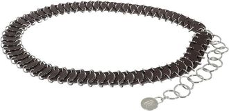 Paco Rabanne Coin Link Belt - Dames - Riemen - Bruin - ONE Size - Leer - Accessoires