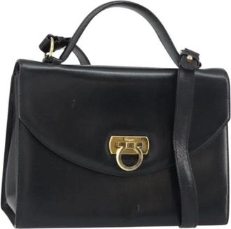 Ferragamo Pre-owned Handbags, female, Black, Size: ONE SIZE Pre-owned Handbag