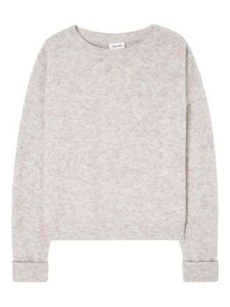 American Vintage Maglione a coste Vitow con scollo a barca - Grigio