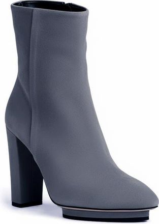 BEAUTIISOLES Teresa Pointed Toe Platform Bootie in Gray at Nordstrom, Size 10.5Us