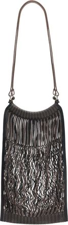 Christophe Lemaire x Filt medium net shoulder bag - unisex - Polyester/Calf Leather/Polyamide - OS - Brown