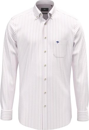 Fynch-Hatton Fynch Hatton overhemd roze gestreept button down boord