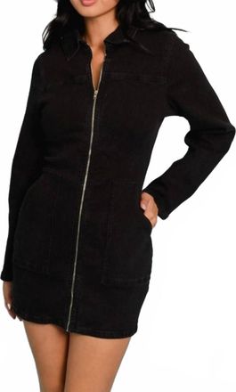 Le Lis Blanc Deux Renee Long Sleeve Dress In Black