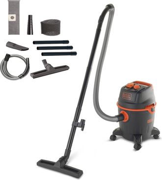 Black+Decker Black&decker - Aspirador Multiuso De S&oacute;lidos Y L&iacute;quidos Black+decker Bxvc20pte (potencia Absorbida 1200 W, Capacidad Del Dep&oacute;sito 20 L)