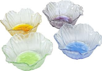 Classic Touch Set 4 Dessert Bowls Assorted Colors Center