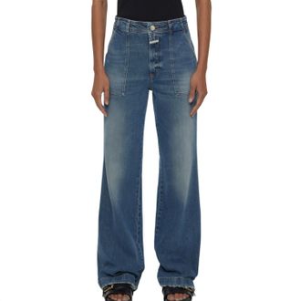 Closed Womens Aria Denim Jean In Dark Blue