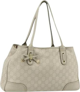 Gucci Pre-owned Tote Bags, female, White, Size: ONE SIZE Pre-owned Vintage Tote Bag