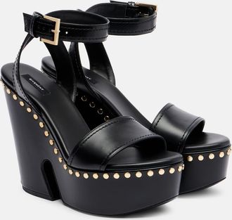 Givenchy Embellished platform leathers sandals