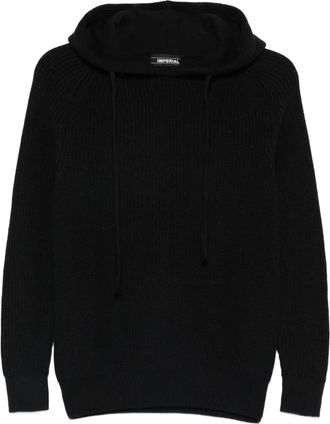 Imperial Felpa con cappuccio e coulisse - Nero