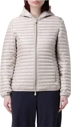 Save The Duck Alexa Quilted Jacket - Dames - Winterjassen - Beige - M - Nylon - Jassen