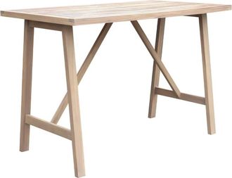 Sweeek Mesa alta de jardín de madera de acacia, 4 personas, natural