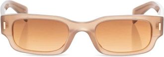 Alexander McQueen Alexander McQueen, Sunglasses, female, Orange, Size: ONE SIZE J0749 Rectangular Sunglasses