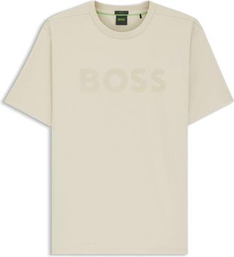 BOSS Tonal-logo T-shirt in stretch cotton
