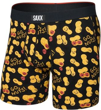 Saxx Vibe Xtra Boxer Brief Fly Kunstfaserunterwäsche für Herren | schwarz
