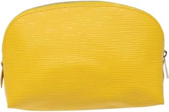 Louis Vuitton Pre-owned Bags, female, Yellow, Size: ONE SIZE Pre-owned Leather pouches