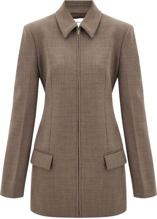 Ferragamo Blazer met ritssluiting - Bruin