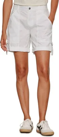 Sanctuary Angels Stretch Cotton Shorts in White at Nordstrom, Size 24
