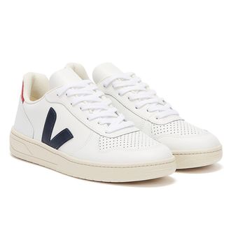 Veja V-10 Extra Wit/Nautico/Pekin Damestrainers