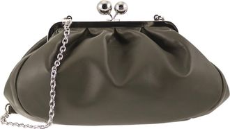 Max Mara Weekend Maxmara Cubico Mittelgro&szlig;e Spritzbeutel aus Nappaleder