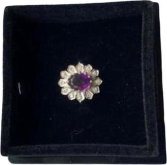 Bespoke Vintage Amethyst & Diamond Ring