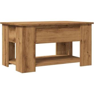 vidaXL Coffee Table Artisan Oak 79x49x41 cm Engineered Wood Vidaxl