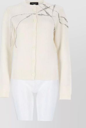 Fabiana Filippi cashmere silk wool embellished cardigan