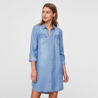 Vero Moda Hemdjurk in jeans