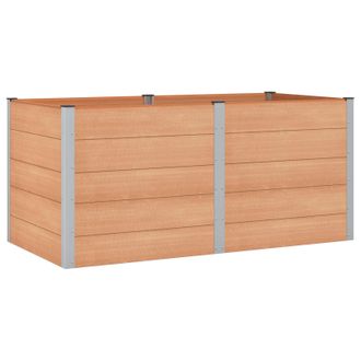 vidaXL Arriate Elevado Marr&oacute;n 200 X 100 X 91 Cm Vidaxl