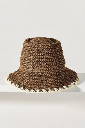 Wyeth Nyc Straw Whipstitch Bucket Hat