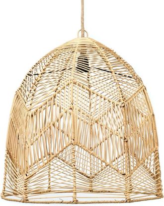 Bazar Bizar Lámpara colgante de ratán natural 50x50