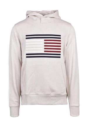 Tommy Hilfiger Light Grey Cotton Mens Crewneck Sweatshirt