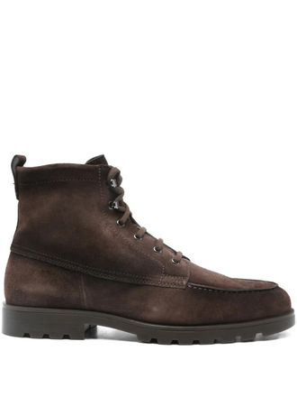 Santoni Stivali in pelle scamosciata - Marrone