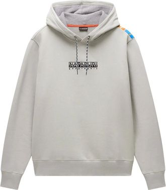 Napapijri Hoodies & sweatvesten, Heren, Grijs, S, Katoen, Fiemme Hoodie