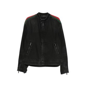 Gucci Web-stripe Denim Jacket