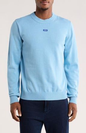 HUGO BOSS San Cosmo Long Sleeve Cotton T-Shirt in Light Pastel Blue at Nordstrom Rack, Size Xx-Large
