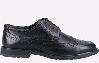Hush Puppies Womens Girls Verity Brogues - Black - Size UK 4