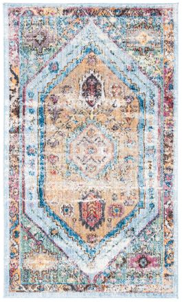 Safavieh Alfombra poli&eacute;ster blu/neutrale 122 x 183 cm