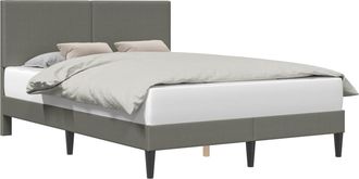 vidaXL Estructura De Cama Gris Claro 120 X 190 Cm Tela De Pana Vidaxl