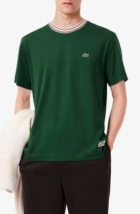 Lacoste Classic Fit T-Shirt in Green at Nordstrom, Size 8